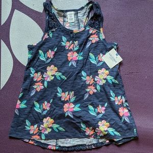 NWT Girls 10/12 Floral Print Tank Top